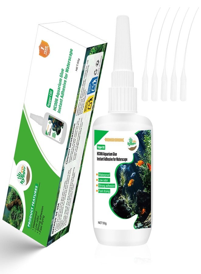 Hygger CO2 Special Aquarium Liquid Glue for Fish Tank Landscaping, Aquarium Safe Instant Glue for Driftwood, Rocks, Stones,Build Beautiful Waterscapes,Cannot Be Used for Aquatic Plants or Corals - Image 1
